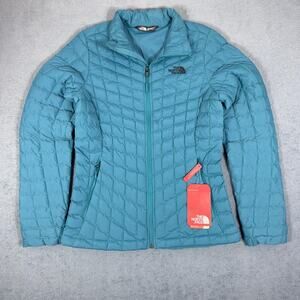 The North Face Thermoball Eco Puffer Jacket Harbor Blue Women's size Small - NEW